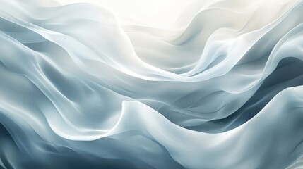 Obraz premium Light and airy fabric flowing with gentle and soft curves
