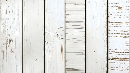 White Wooden Plank Background