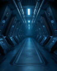 Obraz premium A huge underground alien base extends deep into th_009