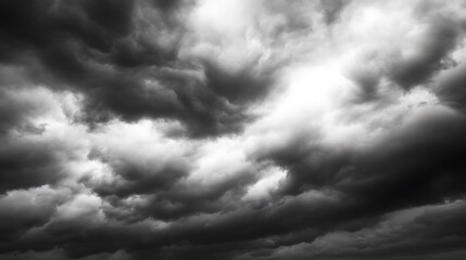 Obraz premium Stormy cloudscape, ominous sky, weather