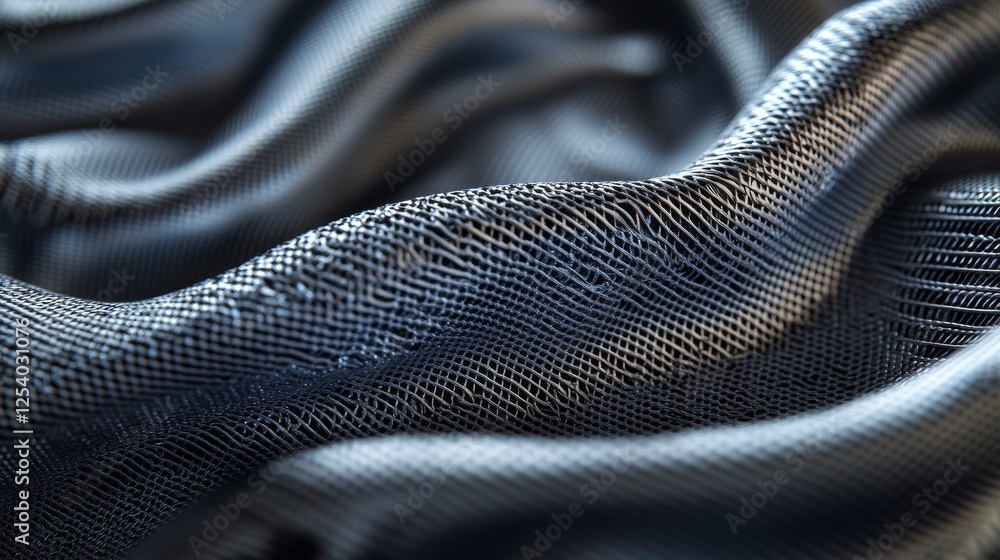 Poster close up of woven material with undulating and smooth texture