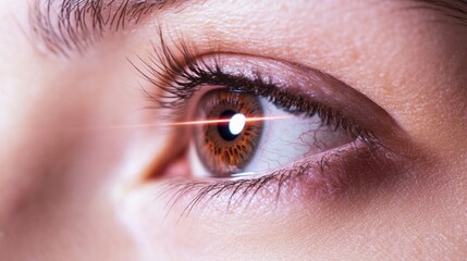Obraz premium Eye with Laser