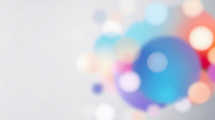 Abstract Colorful Soft Bokeh Background with Blurred Circles