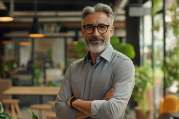 Fototapeta premium Man with glasses and beard