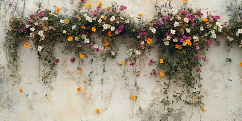 Wall-mounted flowers