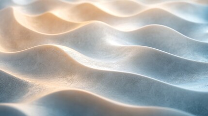 Obraz premium Abstract depiction of smooth sand waves under soft lighting