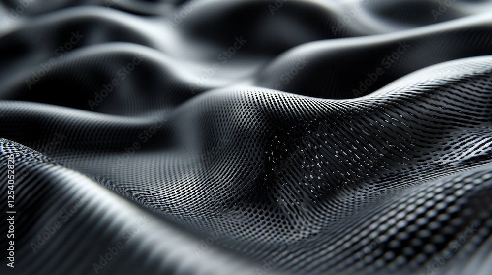 Poster abstract dark undulating surface featuring a repeating pattern texture
