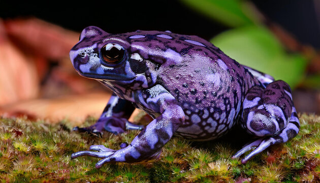 purple harlequin toad atelopus spumarius barbotini
