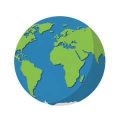 Fototapeta premium A Globe with Green Continents