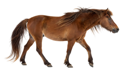 horse isolated on white transparent background PNG high quality 