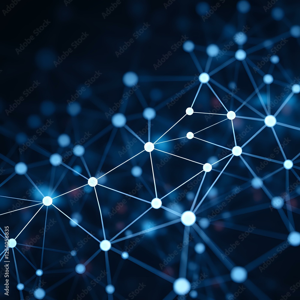 Aufkleber abstract neural network circuit visualization