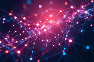 3:2 Abstract Futuristic Digital Art | Modern Technology Neural Networks Wireframes | Complex Futuristic Backgrounds