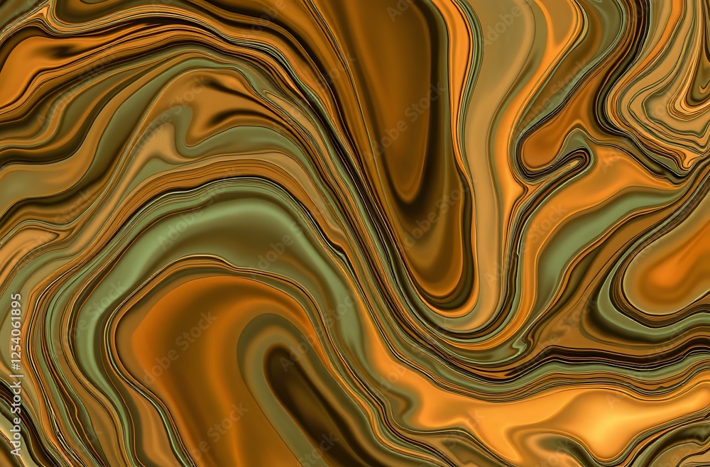 Poster dynamic abstract liquid flow pattern