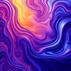 Obraz premium Abstract Liquid Flow Artwork with Vibrant Color Gradients