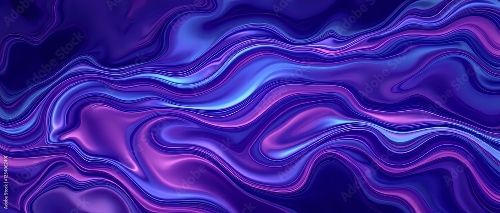 Poster abstract digital art with flowing lines and vivid color patterns