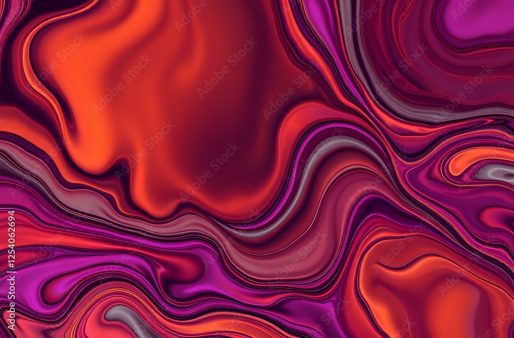 Aufkleber abstract liquid flow background | algorithmic art design