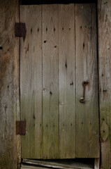 Old door with a latch