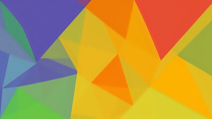 Obraz premium Vibrant Abstract Composition with Geometric Shapes