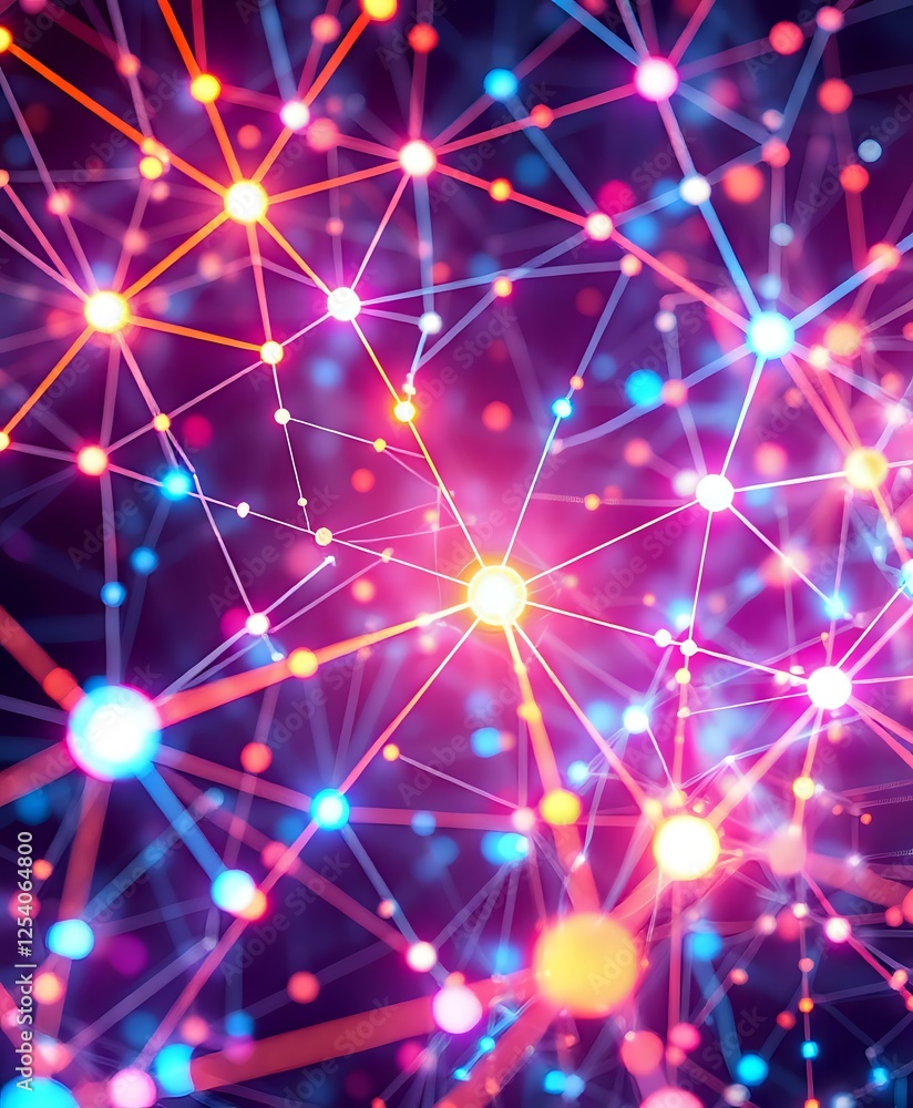 Poster abstract neural networks: futuristic node structure