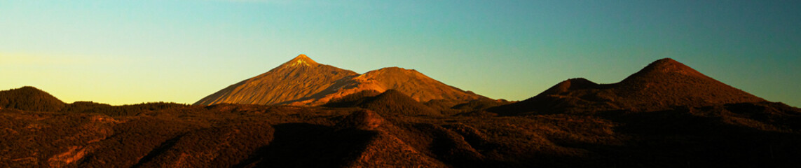 el teide volcano on tenerife island panorama