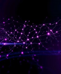 Fototapeta premium Abstract Neural Circuitry Digital Art - Intricate Pattern