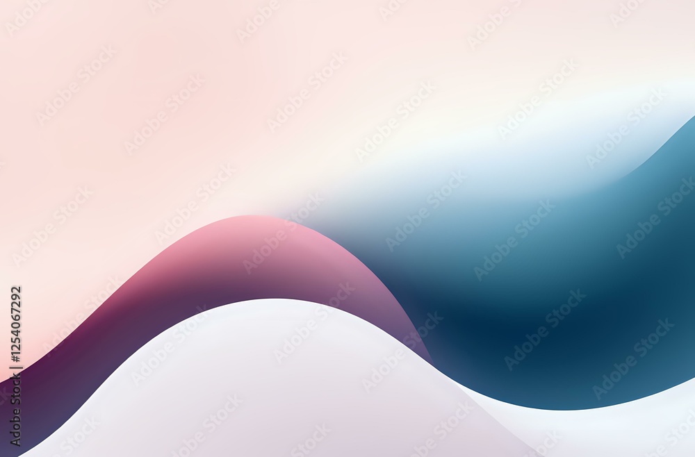 Poster serenity in motion: abstract wave design