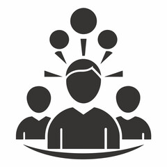 creative silhouette organization icon vector illustration
