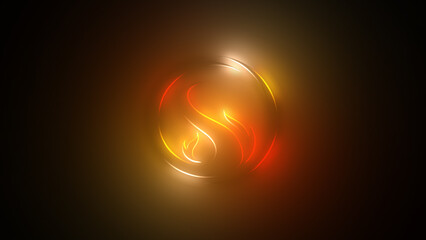 Glow Outline Logo Animation