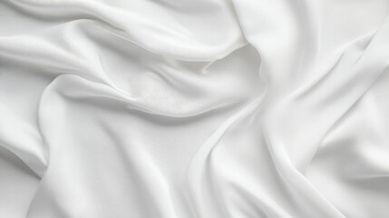 Obraz premium White blank flag template mockup for your design. Text space on the flag.