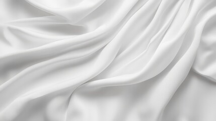 Fototapeta premium White blank flag template mockup for your design. Text space on the flag.