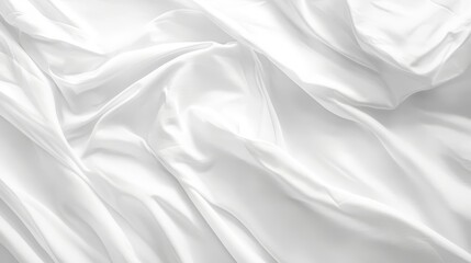 Obraz premium White blank flag template mockup for your design. Text space on the flag.