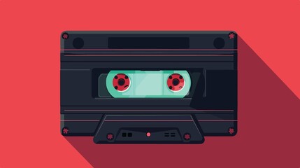 Obraz premium VHS Cassette Tape Digital Vector Illustration