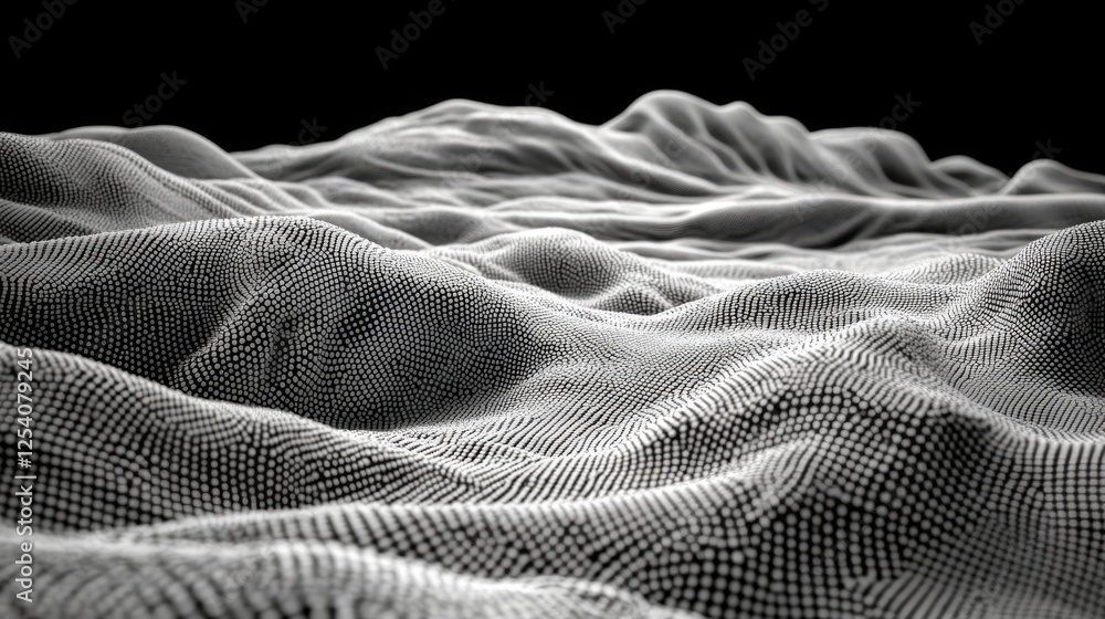 Poster dot white black pattern gradient texture background. abstract pop art halftone and retro style