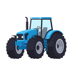Obraz premium Tractor with Large Wheels and Simple Design