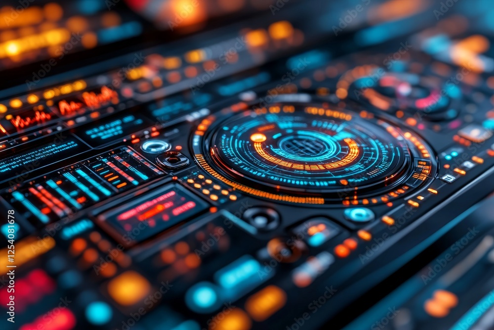 Poster big data analytics report. infographic featuring a graph and chart on an abstract background. displa