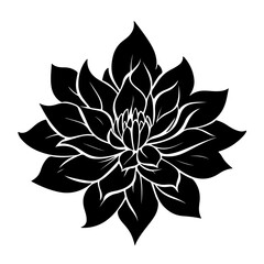 Fototapeta premium Silhouettes of animals, flowers, and trees in a minimalist black and white vector design, featuring a deer, bird, heron, fish, and lotus, perfect for nature-inspired art and decoration.