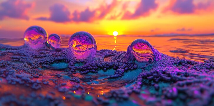 Abstract liquid vibrant colors, extremely colorful, featuring ray tracing, utilizing Unity URP shaders