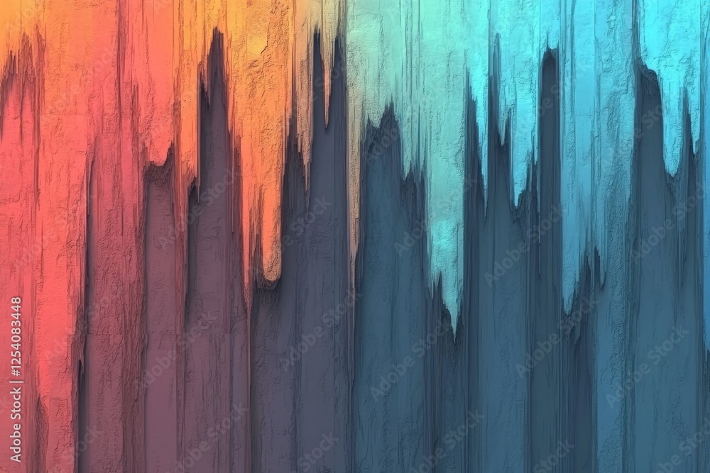 Fototapete Digital background featuring glitches and computer graphics style. Stock