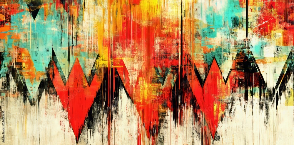 Poster creative idea of modern design featuring an abstract geometric background. minimalistic texture enha