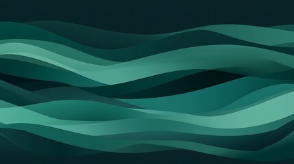 Fototapeta premium Teal waves abstract background