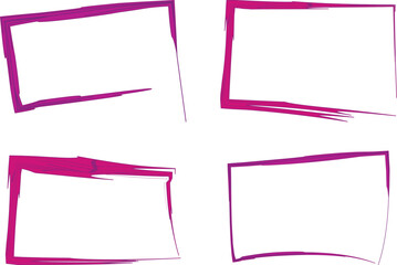 pink purple abstract square irregular shapes speech bubbles