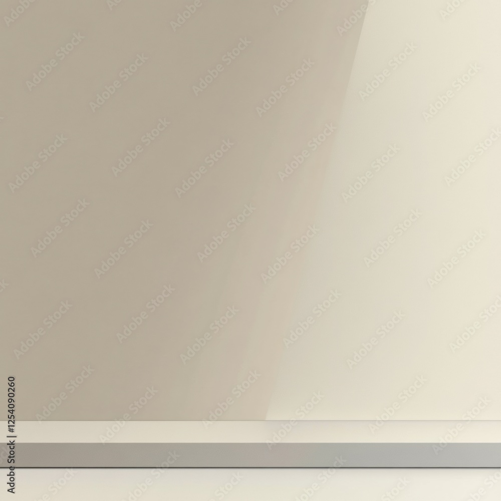 Poster Minimalistic color background with a subtle line and smooth surface creating an elegant atmosphere. Generative AI