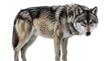 wolf isolated on a white background