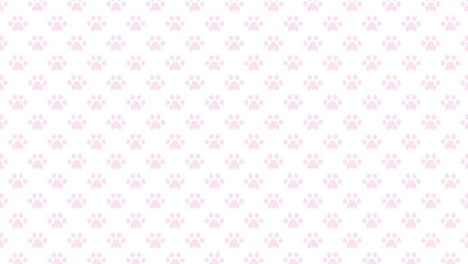 Fototapeta premium 猫 肉球 ドット絵 背景 壁紙 素材 可愛い (.PNG/5K)