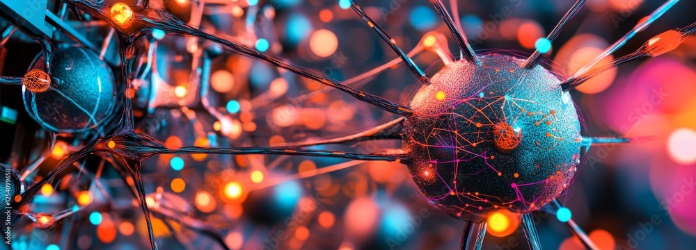 Poster background characterized by digital technology. dots and lines representing network connections. fut