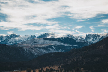 Obraz premium Snowy Rocky Mountains