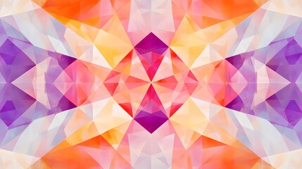 A symmetrical geometric pattern with triangles and squares
