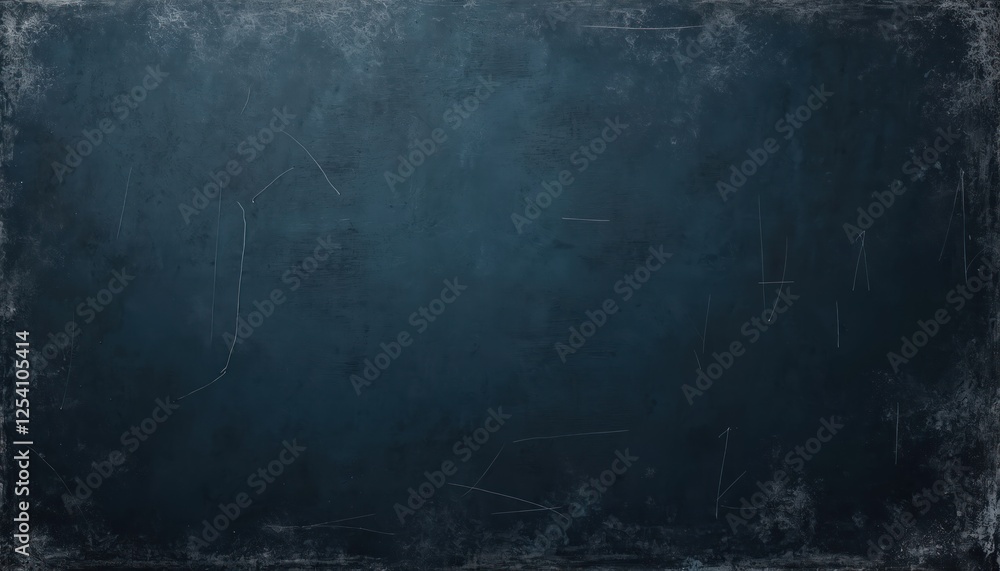 Poster distressed dark blue weathered surface texture overlay with dust scratches. smeared dirt stains crea
