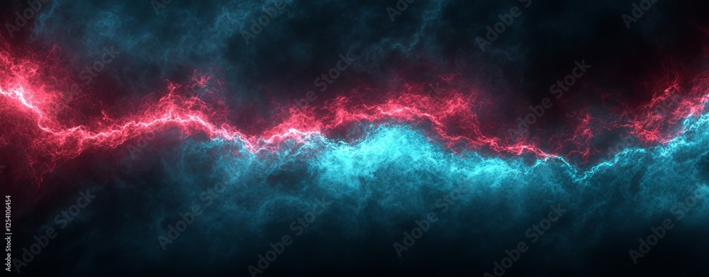 Poster digital graphic abstraction. essential for technological processes, neural networks, ai, digital sto