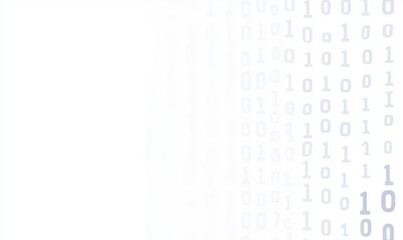 A modern streaming binary code backdrop. Highlighting data and technology, the scene involves decryption and encryption. The setting is a computer screen filled with the numbers 1,0. The overall